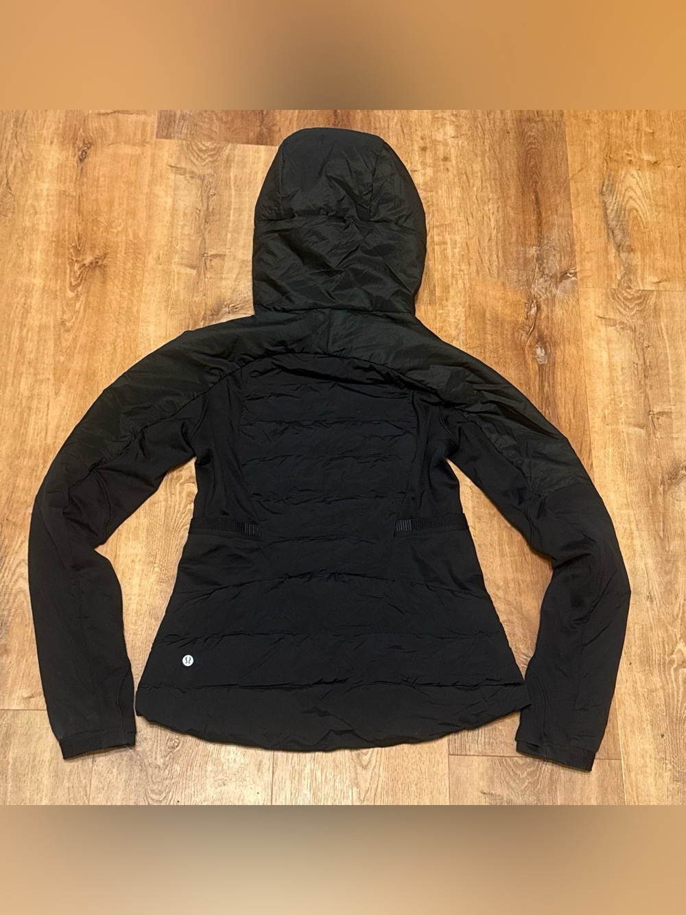 lululemon athletica Black Hooded Puffer Jacket